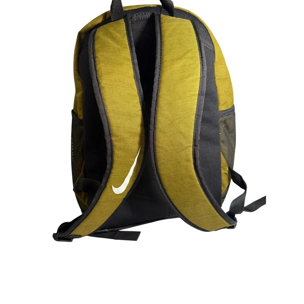 Nike Brasilia JDI Backpack Kids OS Olive Green Graphic Swoosh BA5559-395